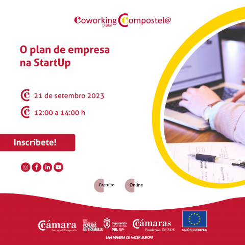 Coworking Compostela Digital da Cámara de Comercio de Santiago: O plan de empresa na StartUp.